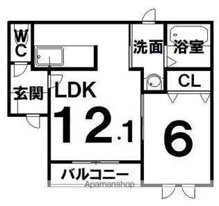 エマーブルⅣ【3階】の間取り
